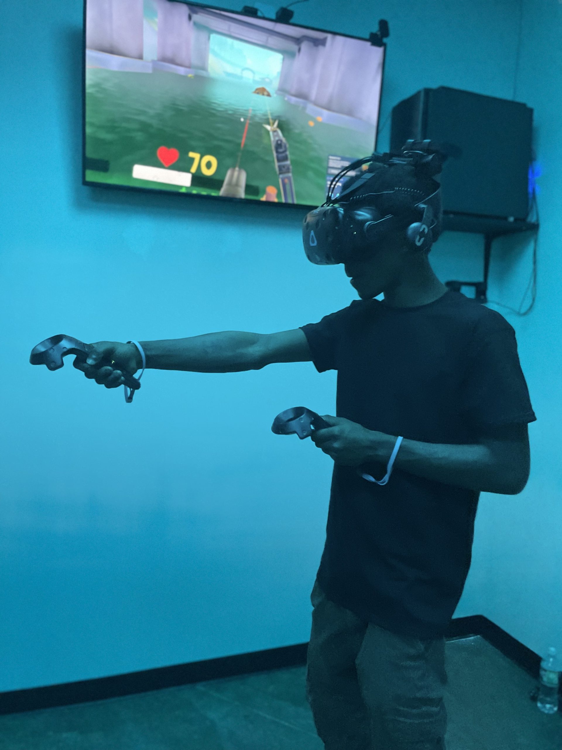 VR Player Playing VR